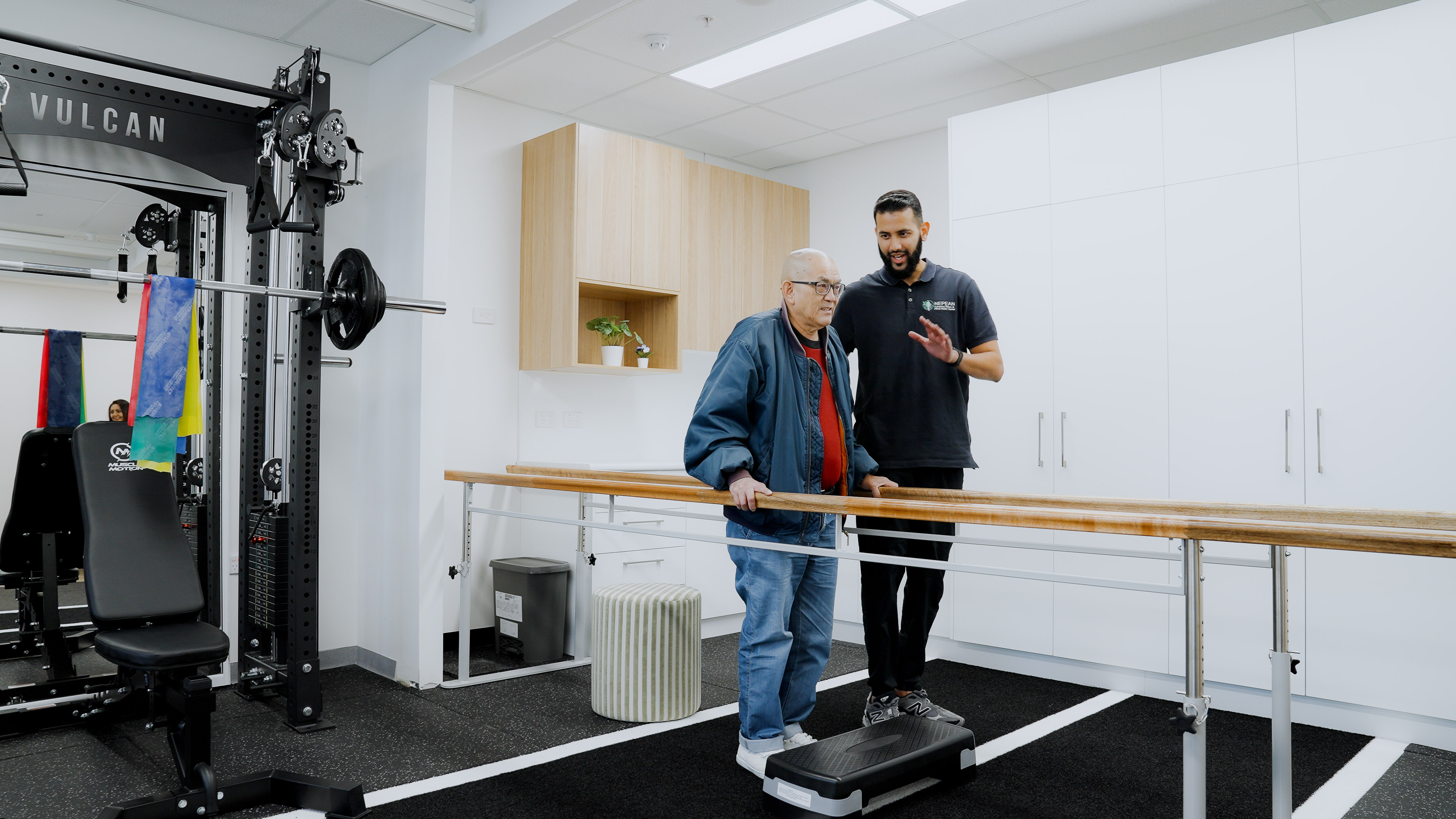 Strength training session in Nepean Advanced Rehab gym