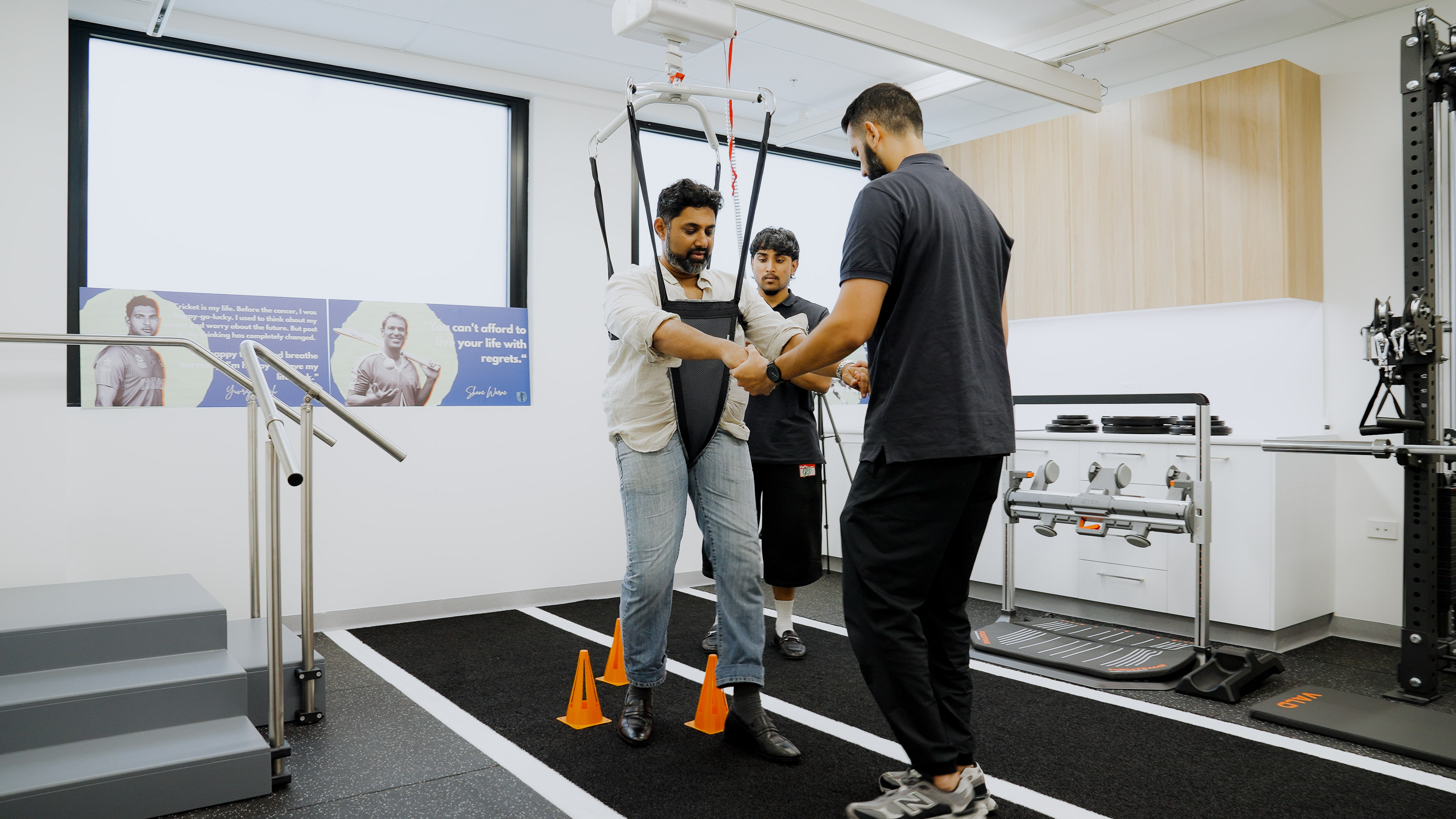 Neurological rehabilitation gym session at Nepean Advanced Rehab