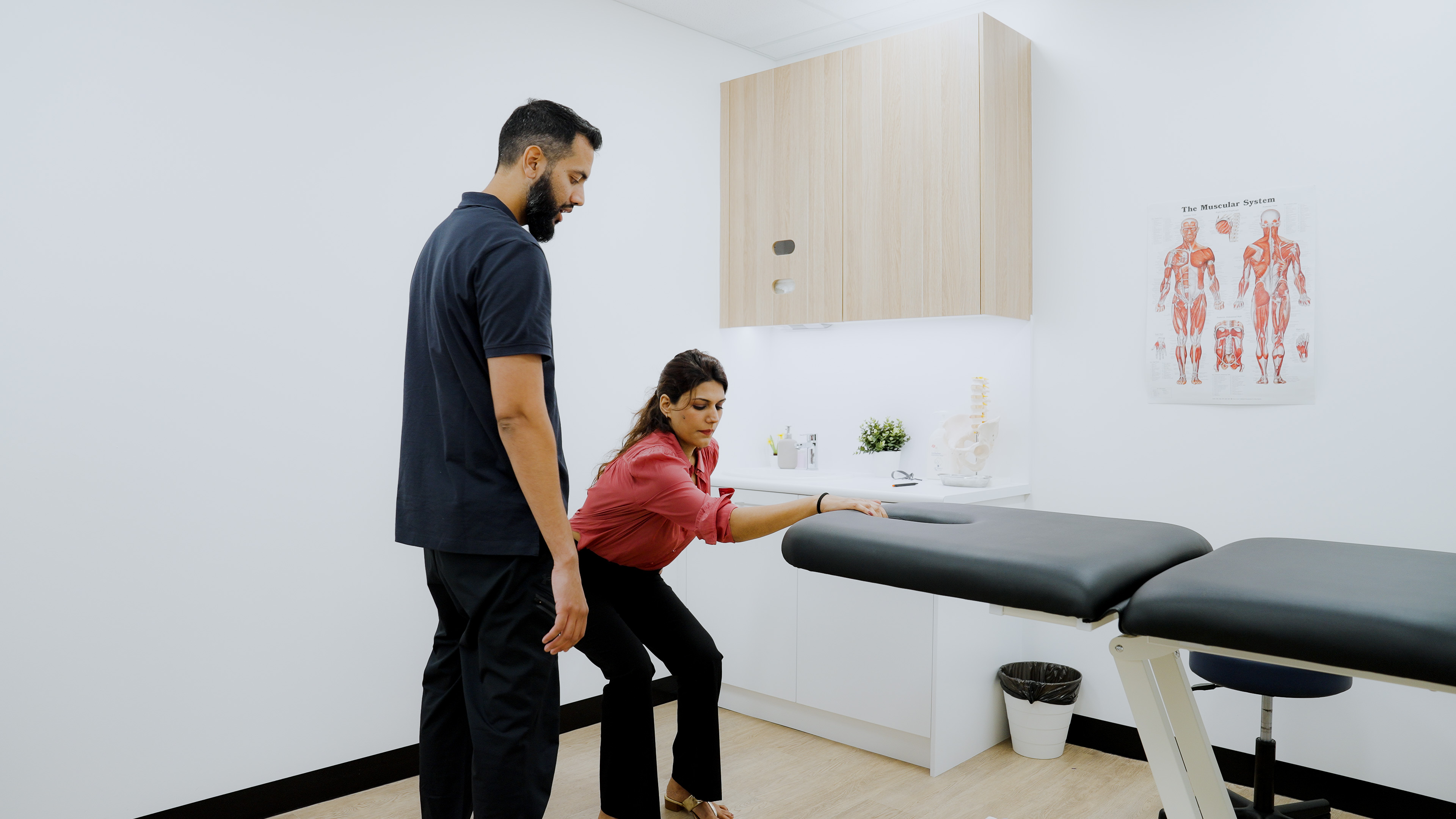 Patient consultation during physiotherapy at Nepean Advanced Rehab