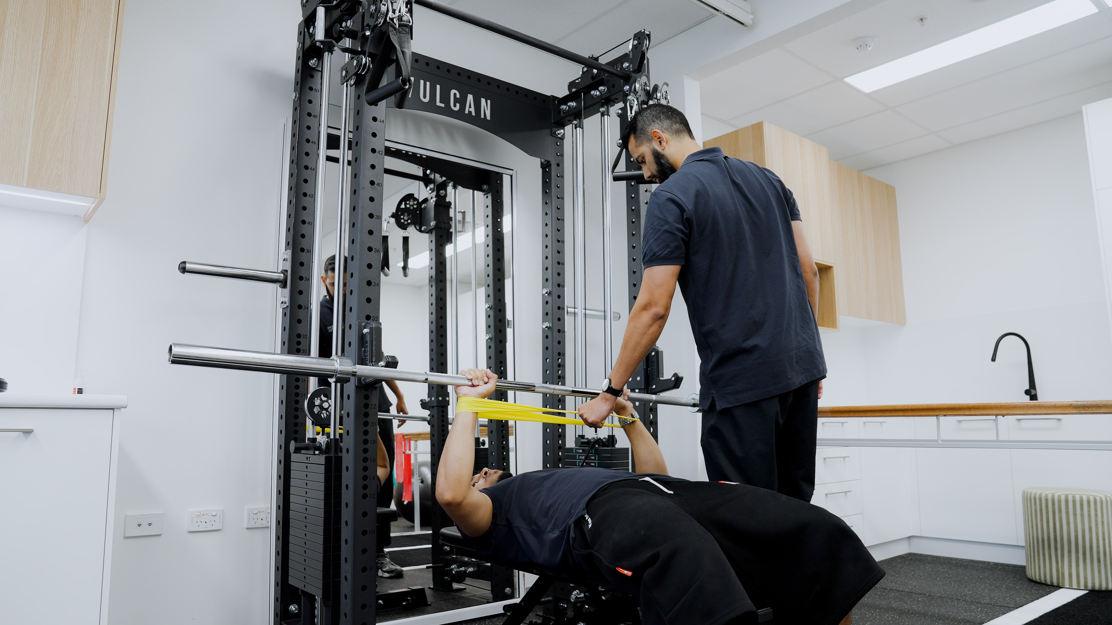 Stairs rehabilitation training at Nepean Advanced Rehab