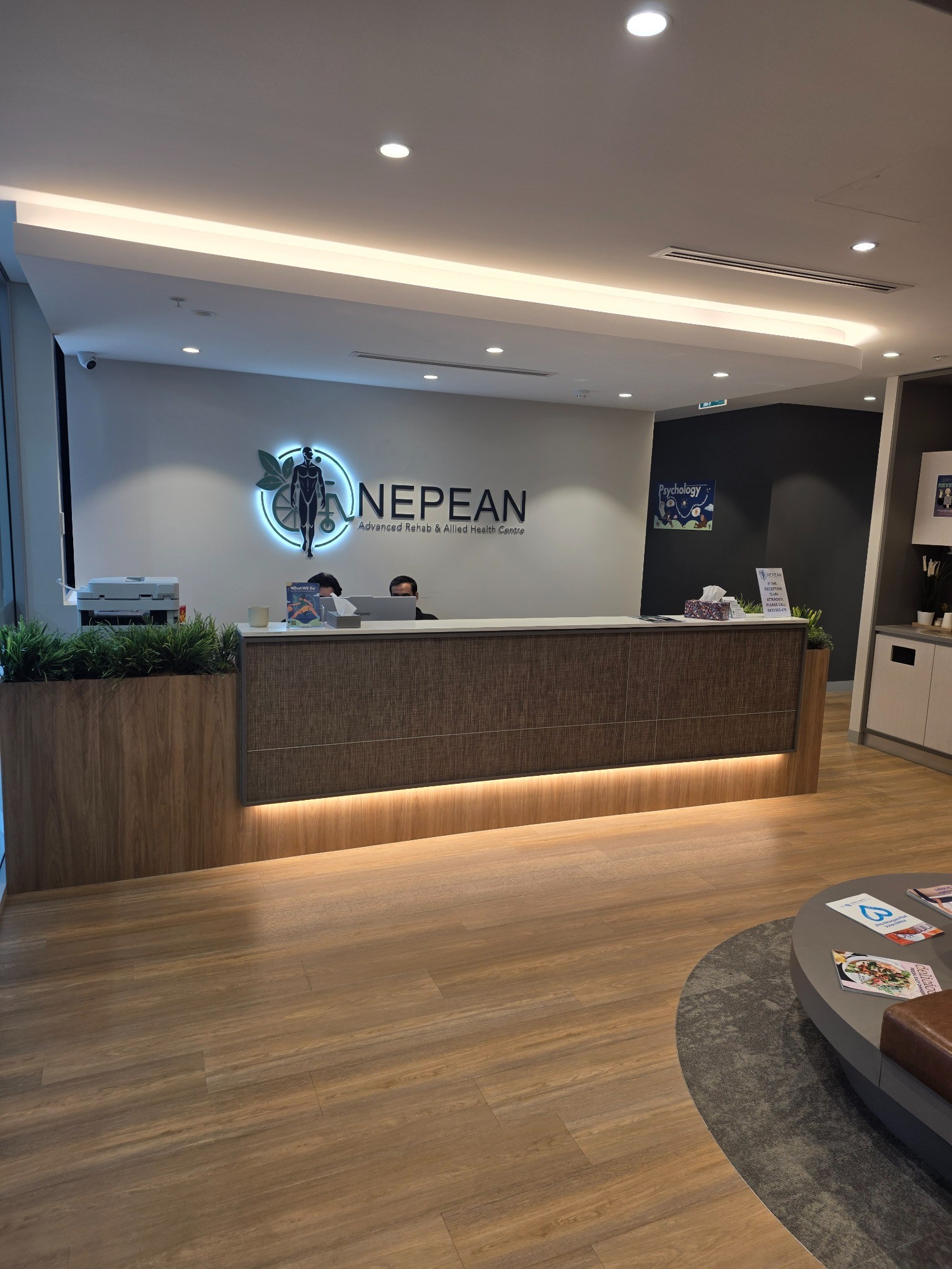 Reception at Nepean Advanced Rehab & Allied Health Centre